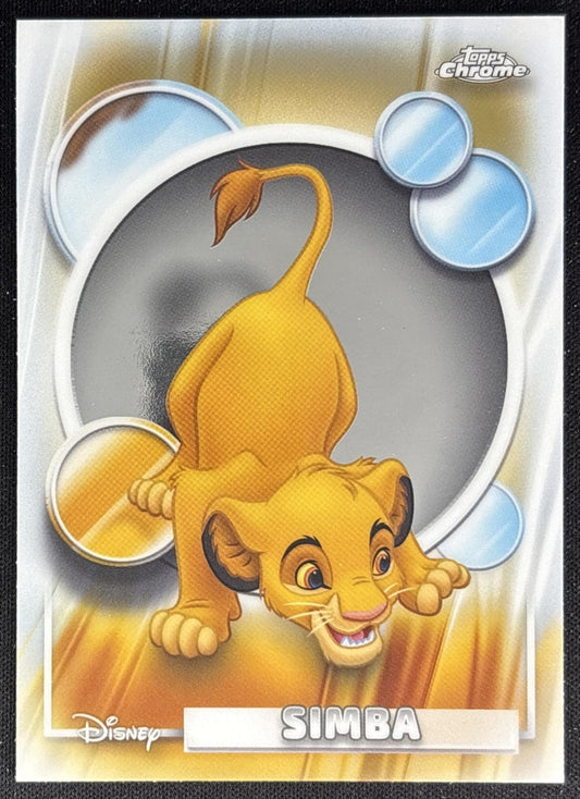 Simba 2026 Topps Chrome Disney The Lion King front