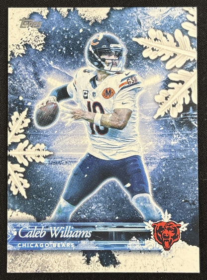 Caleb Williams 2026 Topps Holiday Frozen Fields Bears