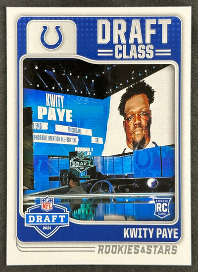 Kwity Paye 2021 Rookies & Stars Draft Class Colts Sports Trading Card