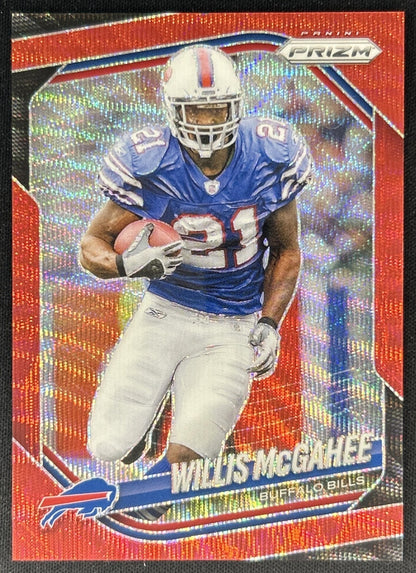 Willis McGahee 2025 Panini Prizm Red Wave /149 Bills Front