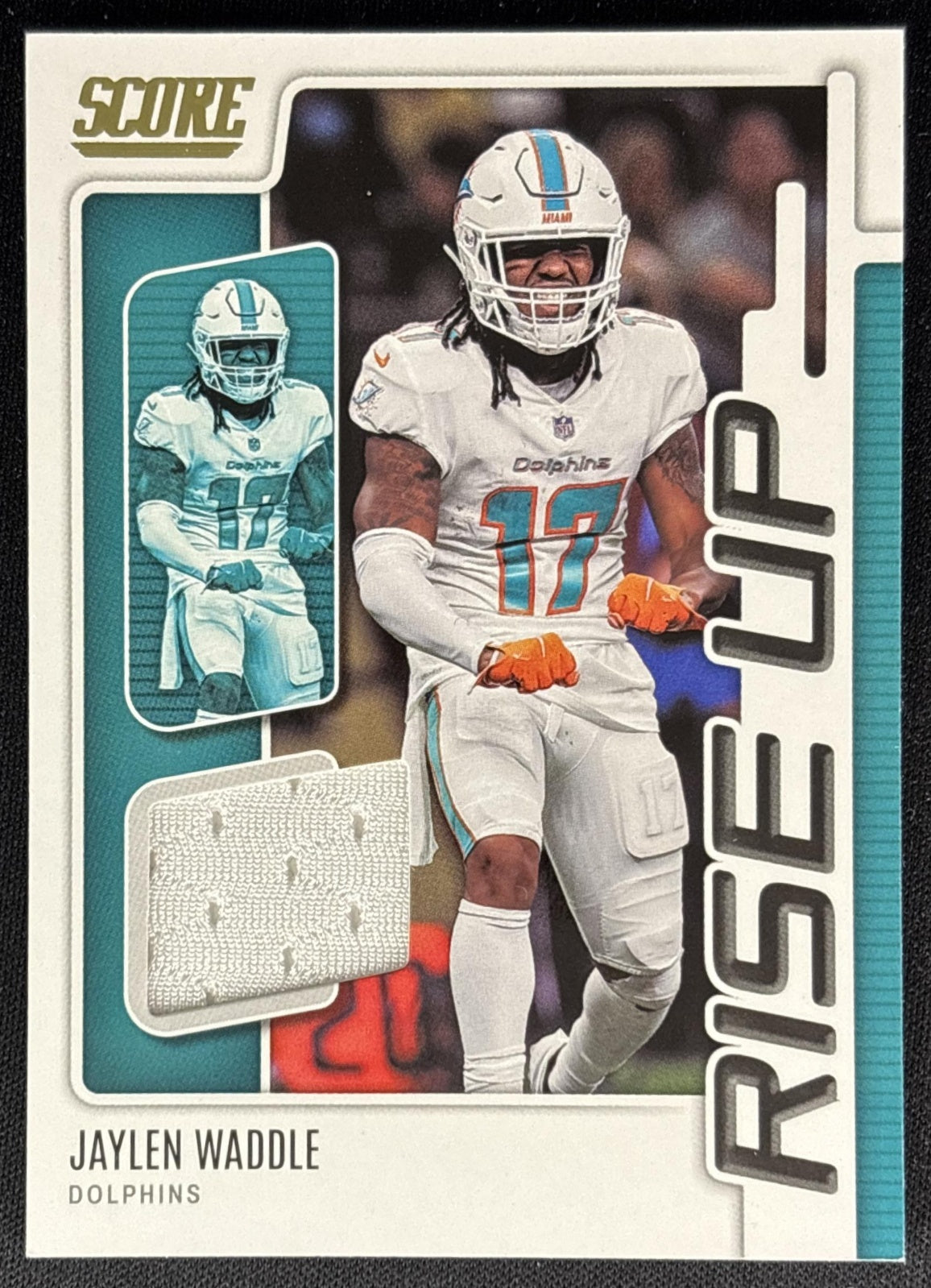 Jaylen Waddle 2022 Panini Score Rise Up Dolphins Sports Trading Cards
