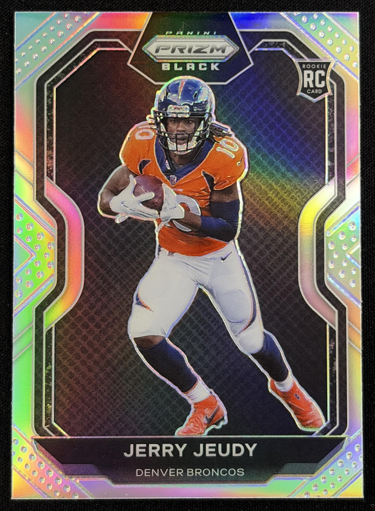 Jerry Jeudy 2020 Panini Chronicles Prizm Black Silver Broncos - front