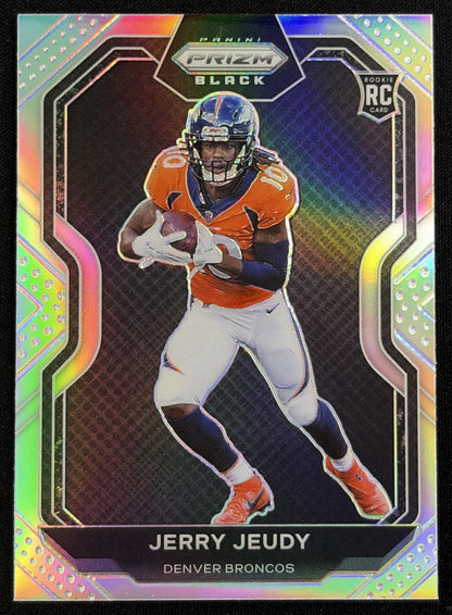 Jerry Jeudy 2020 Panini Chronicles Prizm Black Silver Broncos - front