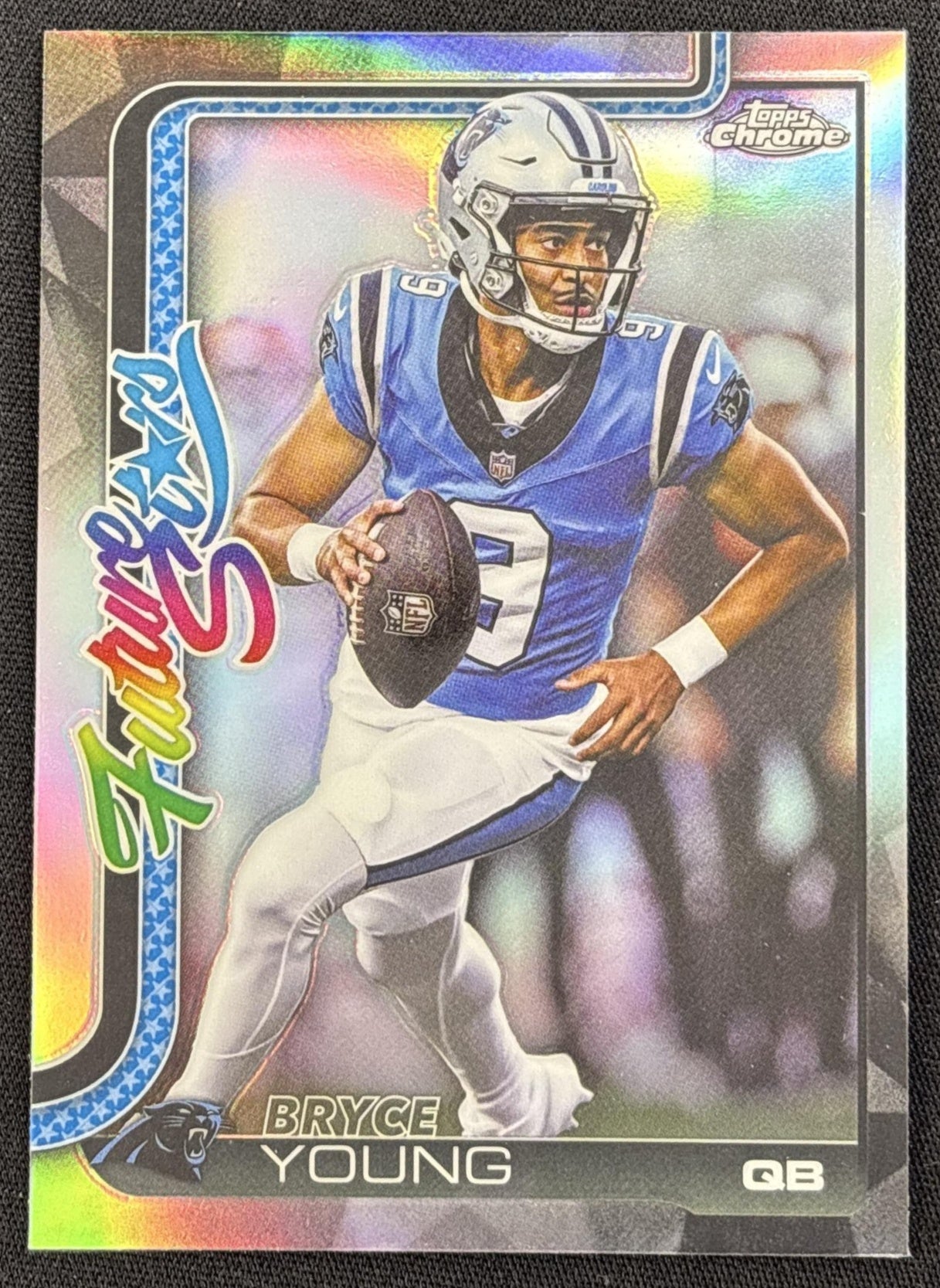 Bryce Young 2025 Topps Chrome Future Stars Refractor Panthers