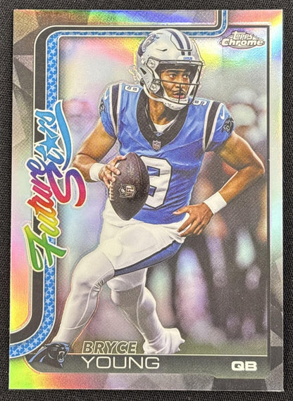 Bryce Young 2025 Topps Chrome Future Stars Refractor Panthers