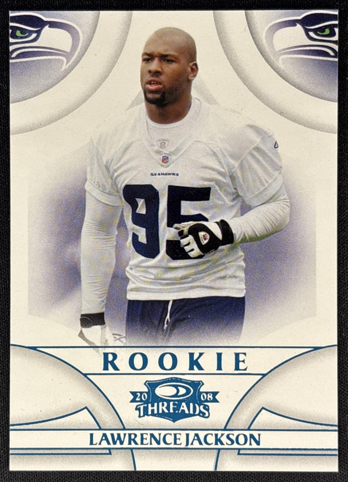 Lawrence Jackson 2008 Donruss Threads Retail Blue /350 Seahawks