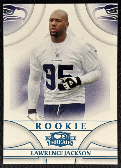 Lawrence Jackson 2008 Donruss Threads Retail Blue /350 Seahawks