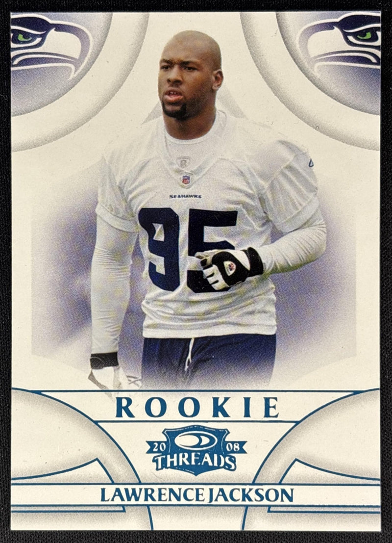 Lawrence Jackson 2008 Donruss Threads Retail Blue /350 Seahawks