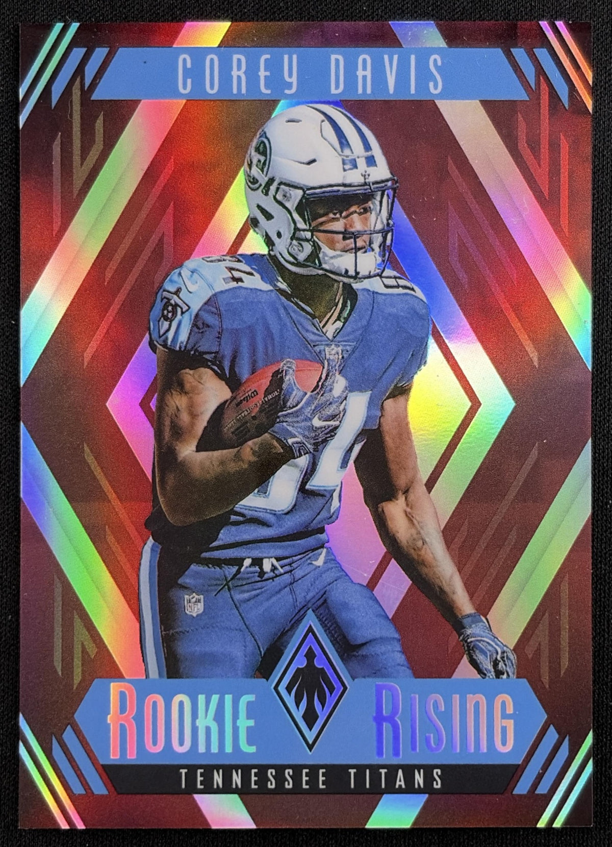 Corey Davis 2017 Panini Phoenix Rookie Rising Red /299 Titans Tennessee Titans Sports Trading Card