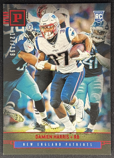 Damien Harris 2019 Panini Chronicles Red /199 Patriots