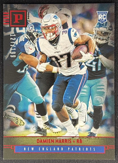 Damien Harris 2019 Panini Chronicles Red /199 Patriots