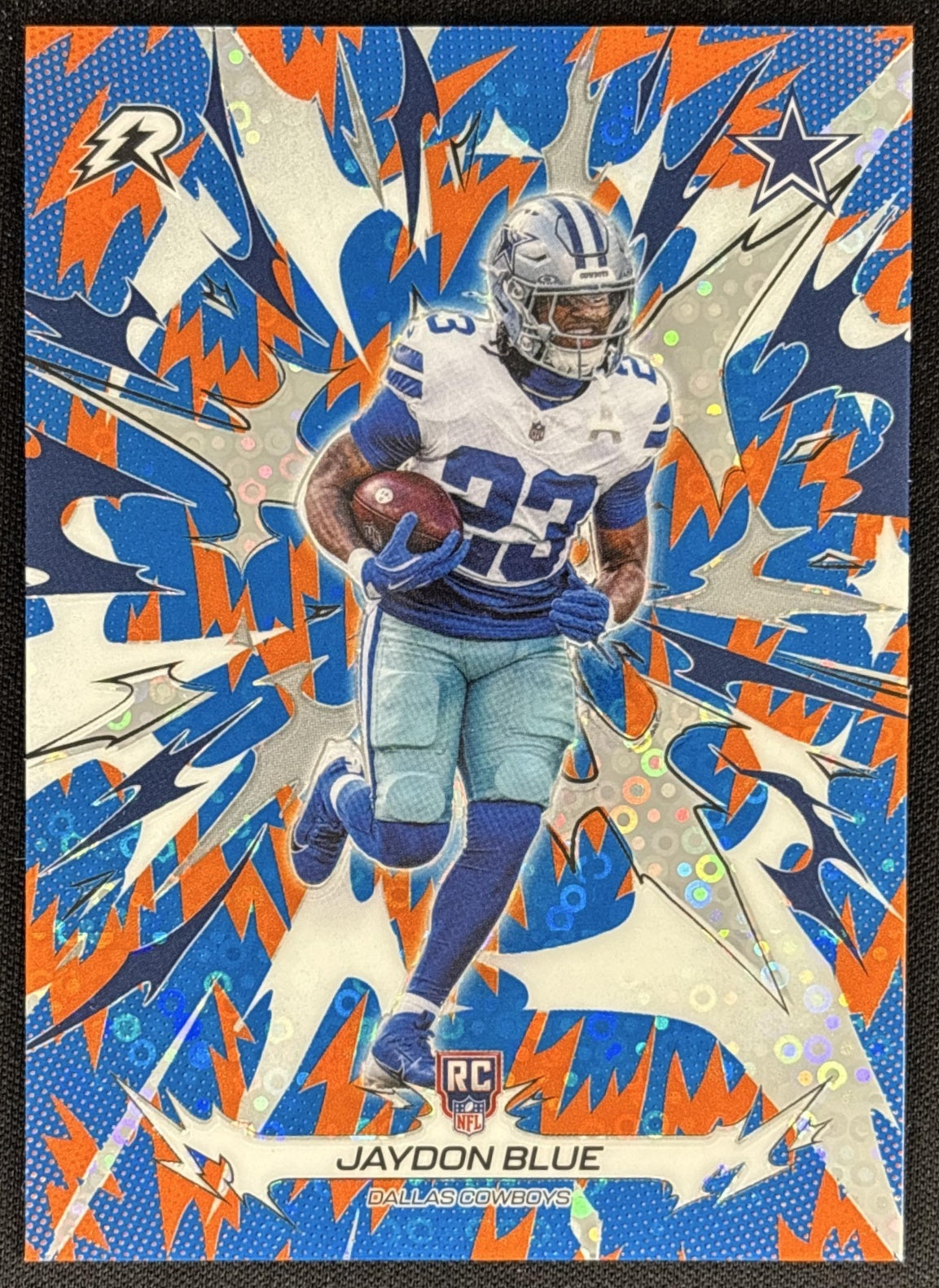 Jaydon Blue 2025 Topps Resurgence and Orange Spark Refractor Cowboys