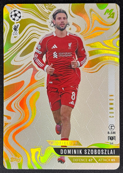 Dominik Szoboszlai 2025 Match Attax Madness UEFA Champions League Common Liverpool Sports Trading Cards