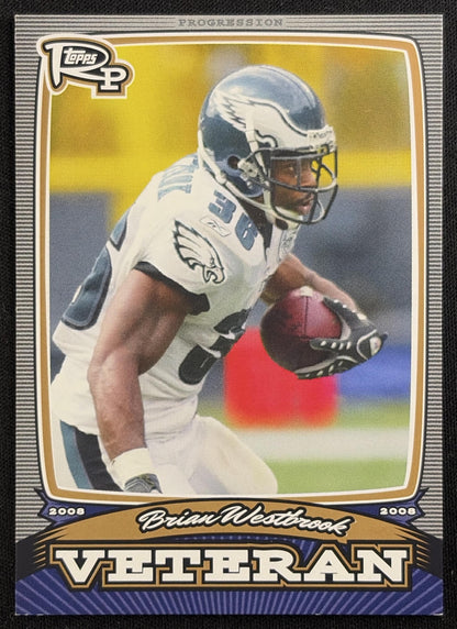 Brian Westbrook 2008 Topps Rookie Progression Veterans Bronze /389 Eagles