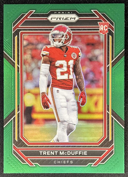 Trent McDuffie 2022 Panini Prizm Green Chiefs