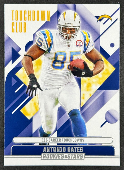 Antonio Gates 2025 Rookies & Stars Touchdown Club Chargers Default Title Football Cards