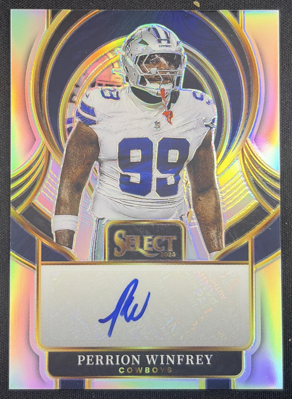 Perrion Winfrey 2025 Panini Select Signatures Cowboys