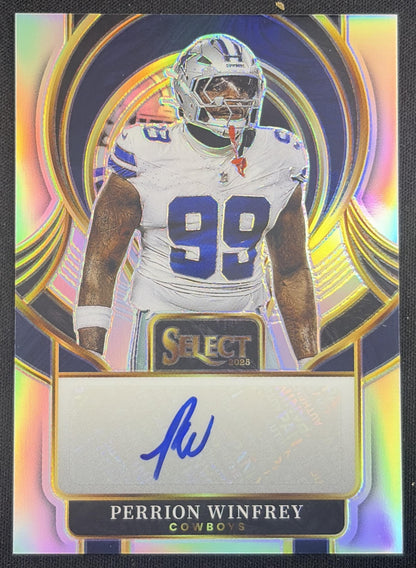 Perrion Winfrey 2025 Panini Select Signatures Cowboys