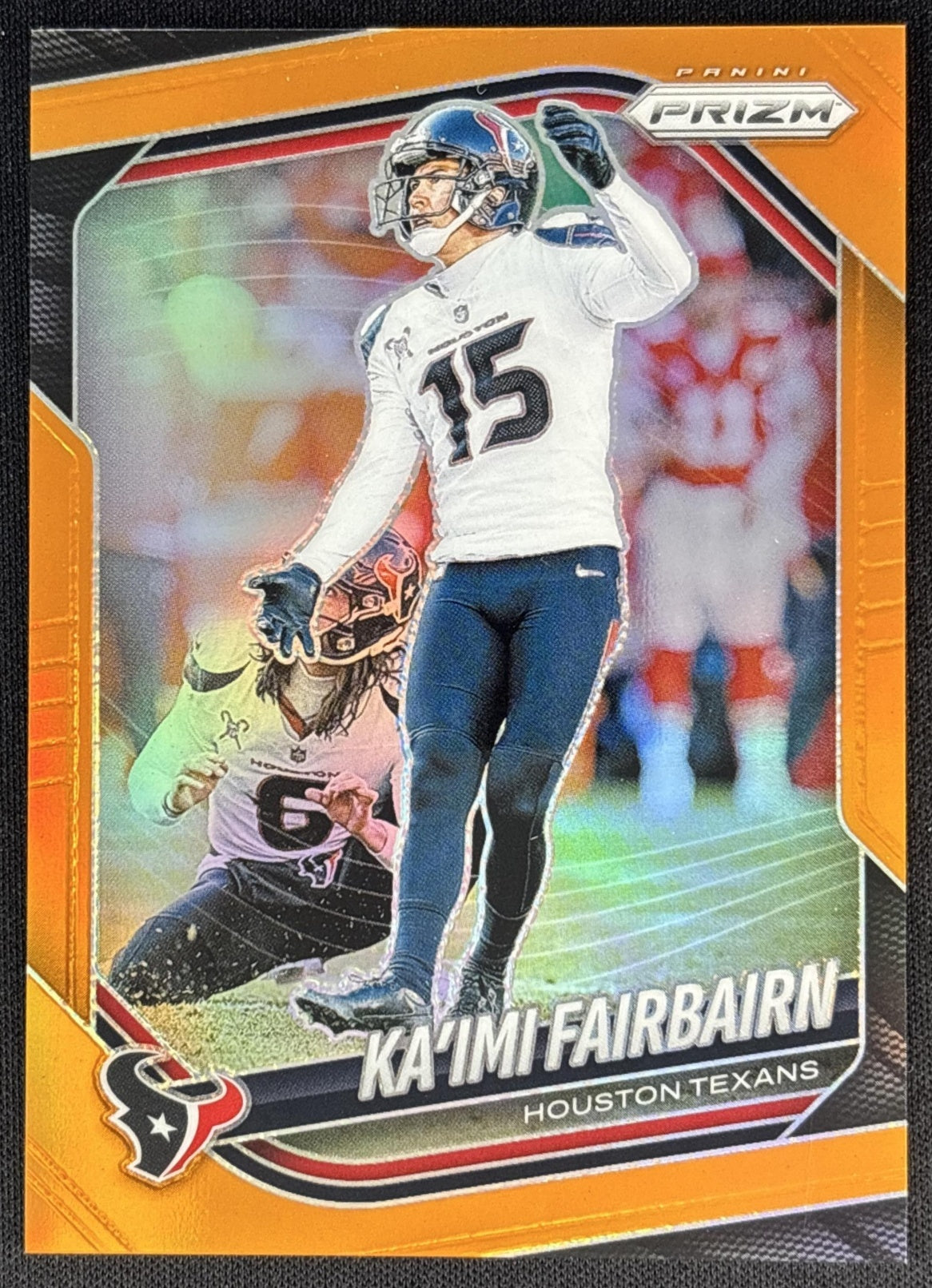 Ka'imi Fairbairn 2025 Panini Prizm Orange /249 Texans