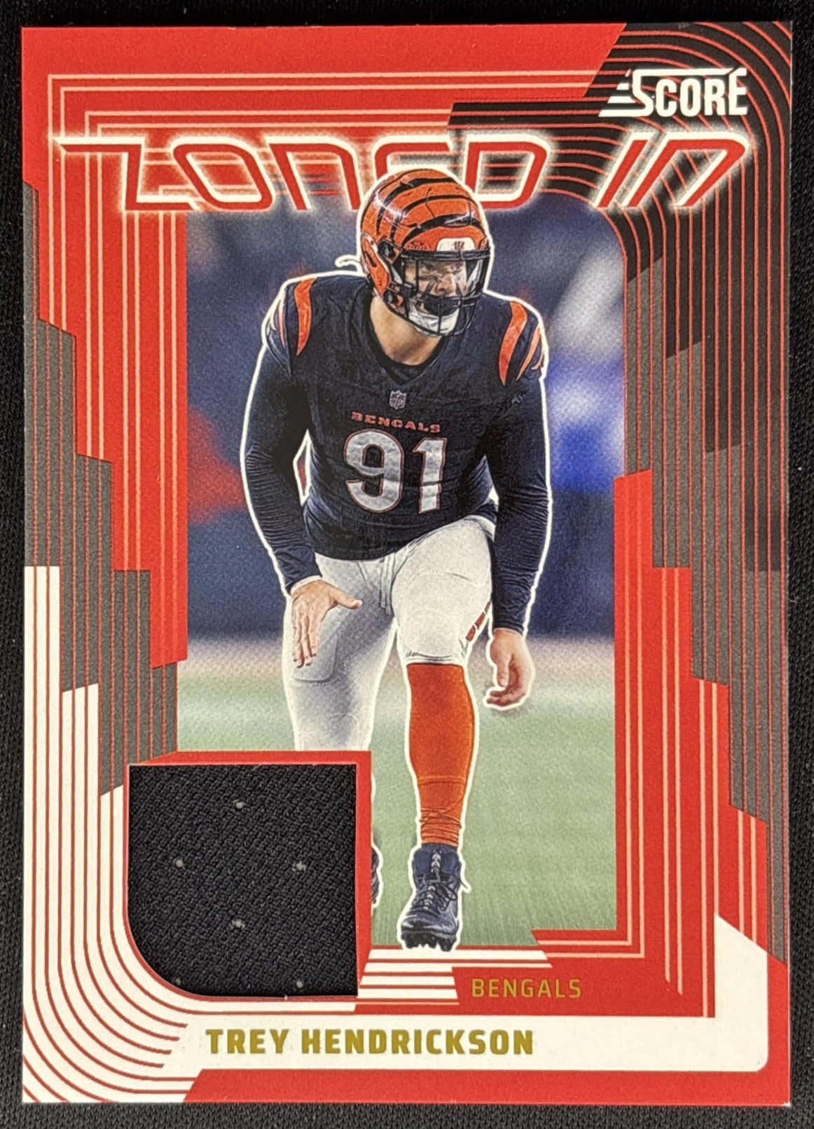 Trey Hendrickson 2025 Panini Score Zoned In Jerseys Bengals Sports Trading Cards