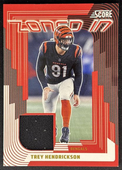 Trey Hendrickson 2025 Panini Score Zoned In Jerseys Bengals Sports Trading Cards