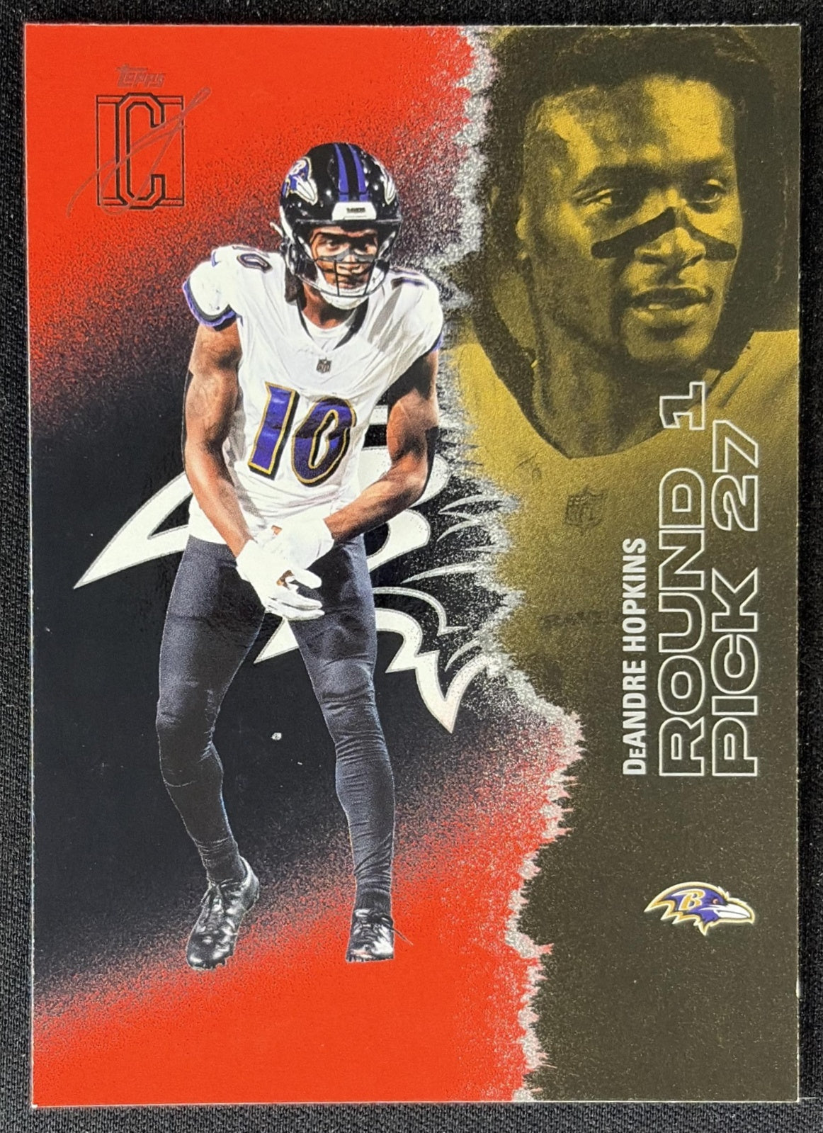 DeAndre Hopkins 2025 Topps Signature Class Veteran Red & Black Foil Ravens