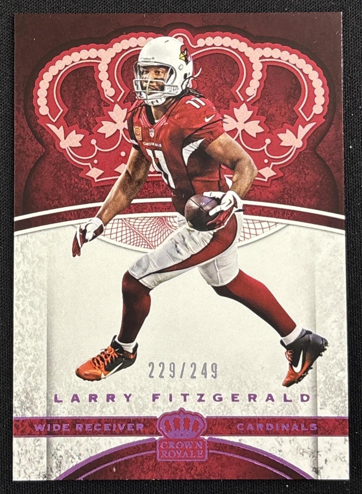 Larry Fitzgerald 2017 Panini Crown Royale Pink /249 Cardinals - Front