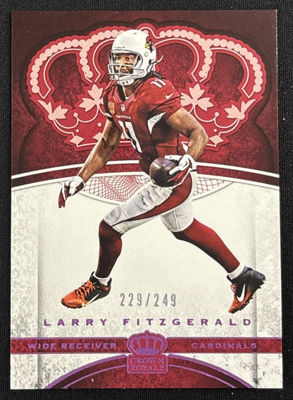 Larry Fitzgerald 2017 Panini Crown Royale Pink /249 Cardinals - Front