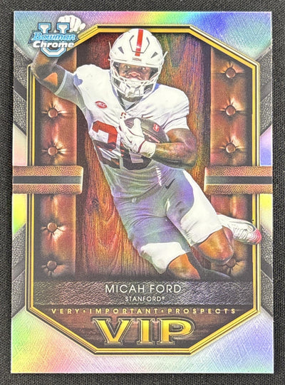 Micah Ford 2026 Bowman Very Important Prospects Refractor Cardinal Sports Trading Card