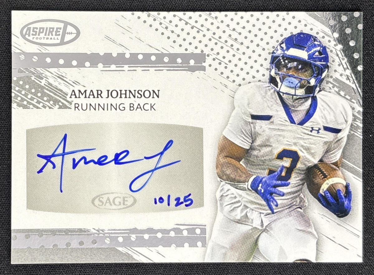 Amar Johnson 2025 SAGE Aspire Auto Silver /25