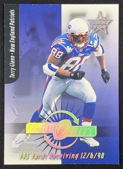 Terry Glenn 1999 Leaf Rookies & Stars Greatest Hits /2500 Patriots