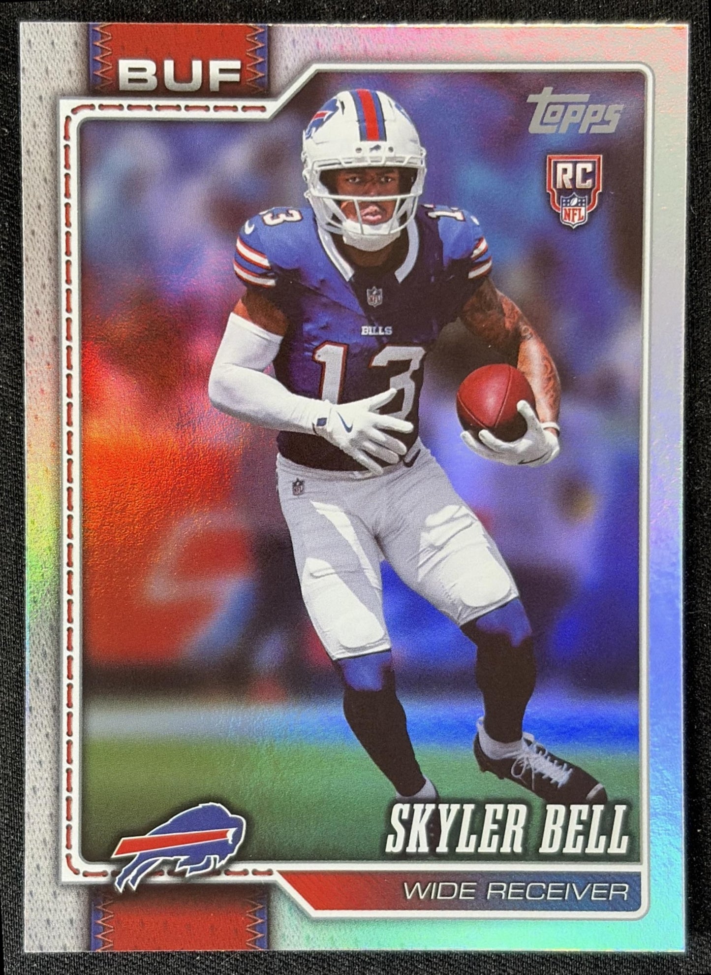 Skyler Bell 2026 Topps Rainbow Foil Bills front