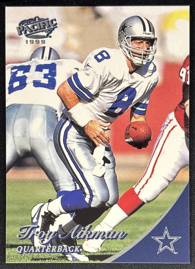 Troy Aikman 1999 Pacific Cowboys Sports Trading Cards