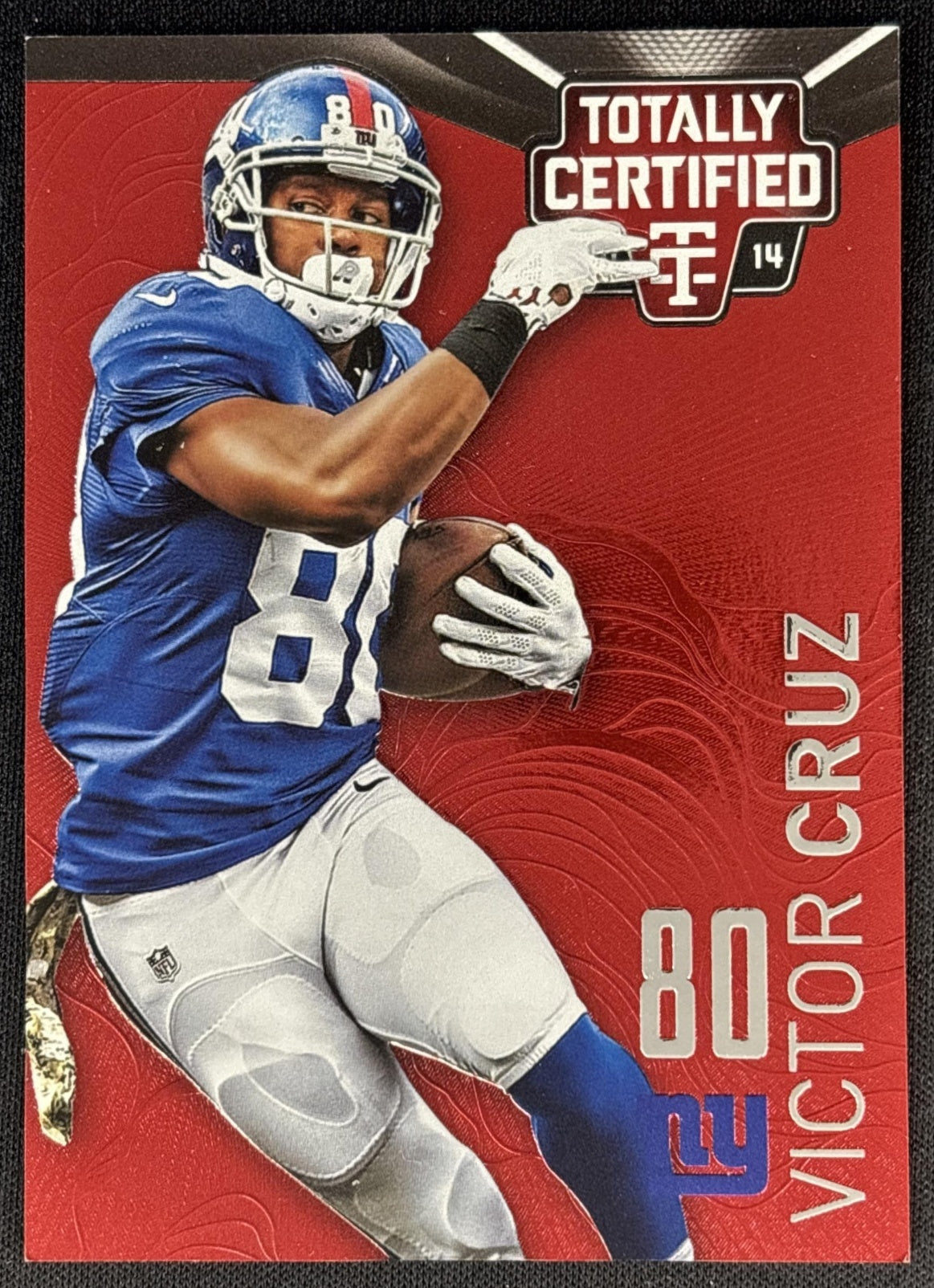 Victor Cruz 2014 Panini Totally Certified Platinum Red /100 Giants