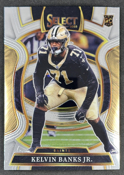 Kelvin Banks Jr. 2025 Select Concourse Saints Sports Trading Cards