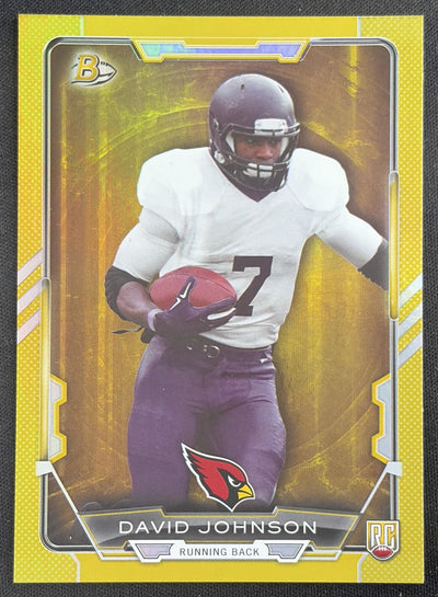David Johnson 2015 Bowman Rookies Rainbow Gold /399 Cardinals Sports Trading Card