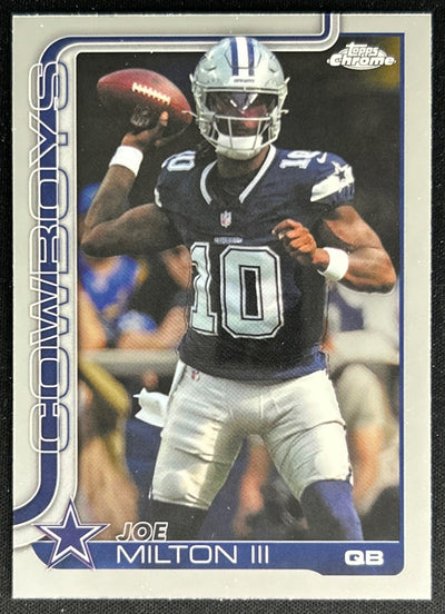 Joe Milton III 2025 Topps Chrome Cowboys Default Title Sports Trading Cards