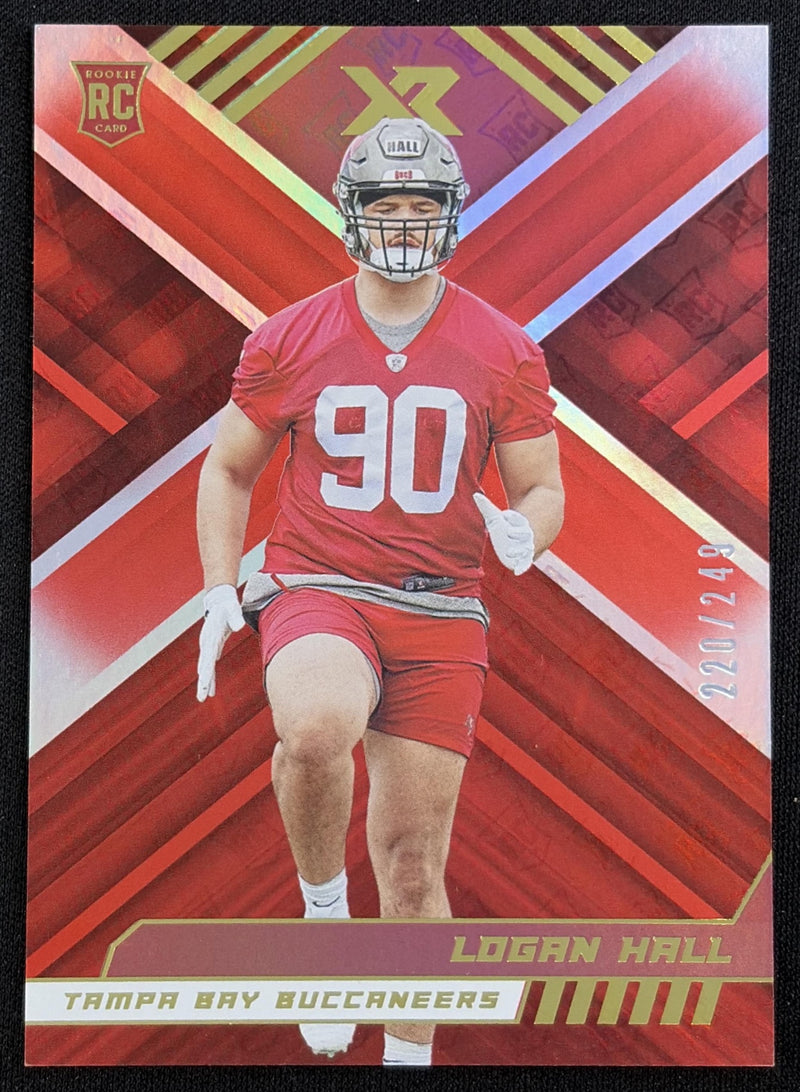 Logan Hall 2022 Panini XR Red /249 Buccaneers