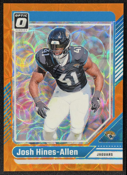 Josh Hines-Allen 2024 Panini Donruss Optic Orange Scope /79 Jaguars