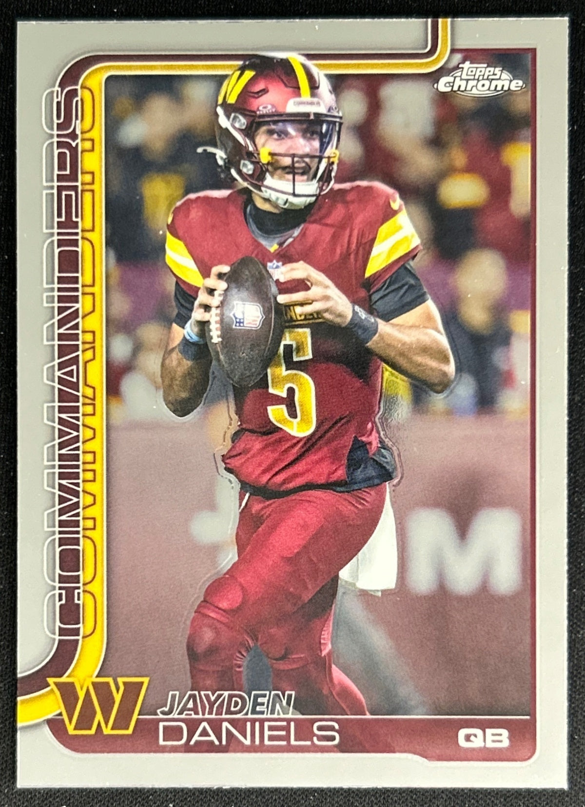 Jayden Daniels 2025 Topps Chrome Commanders Default Title Sports Trading Cards