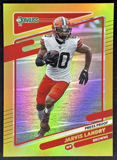Jarvis Landry 2021 Panini Donruss Press Proof Premium Browns Sports Trading Card