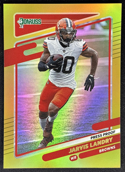 Jarvis Landry 2021 Panini Donruss Press Proof Premium Browns Sports Trading Card