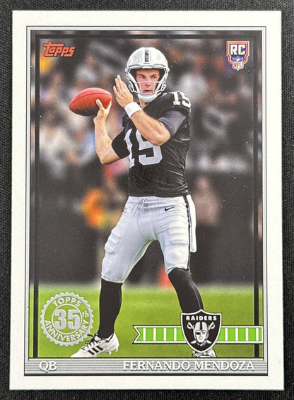 Fernando Mendoza 2026 Topps Flagship 1991 Rookie Raiders