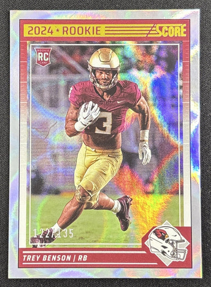 Trey Benson 2024 Panini Score Circular /135 Cardinals