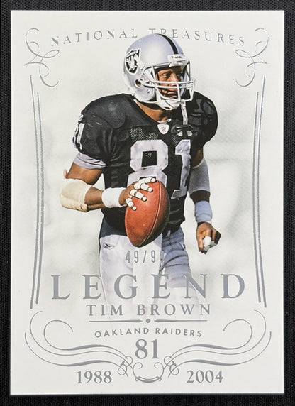 Tim Brown 2014 Panini National Treasures /99 Raiders