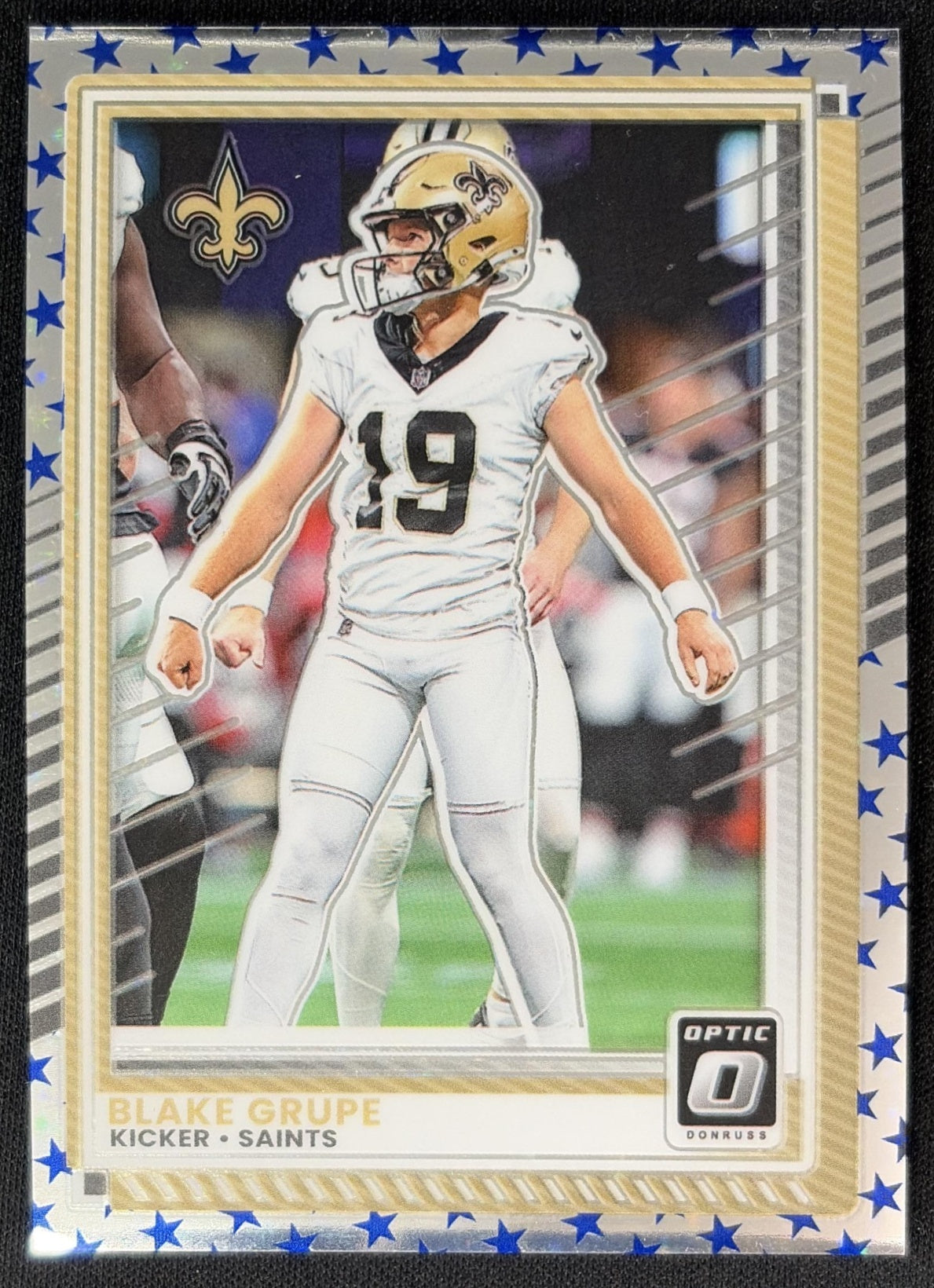 Blake Grupe 2025 Panini Donruss Optic Stars Prizm Saints Football