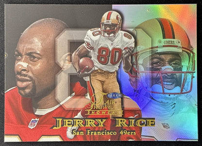 Jerry Rice 1999 Fleer Flair Showcase 49ers front