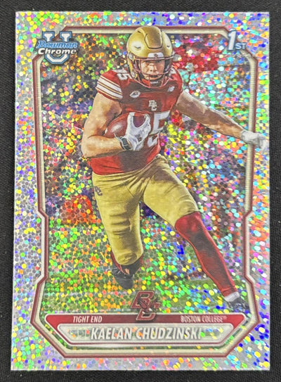 Kaelan Chudzinski 2026 Bowman Chrome Prospects Speckle Refractor Eagles Sports Trading Card