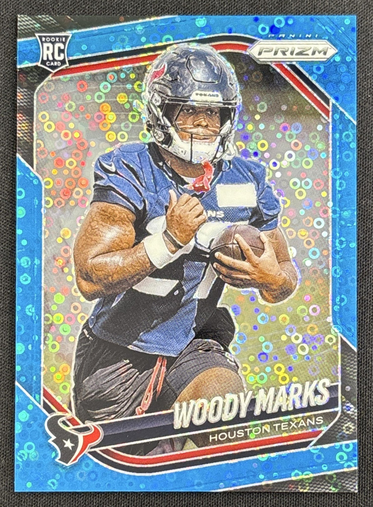 Woody Marks 2025 Panini Prizm No Huddle Blue /125 Texans