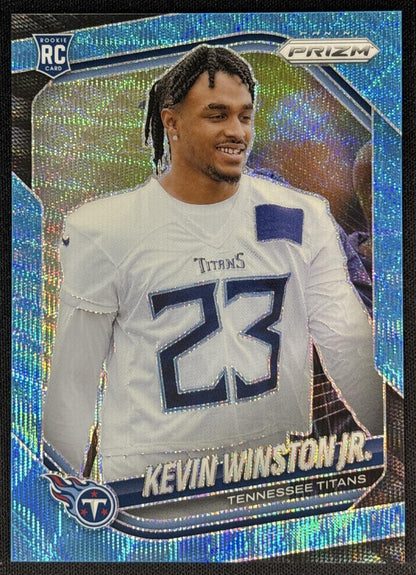 Kevin Winston Jr. 2025 Panini Prizm Blue Wave /230 Titans Default Title Sports Trading Cards
